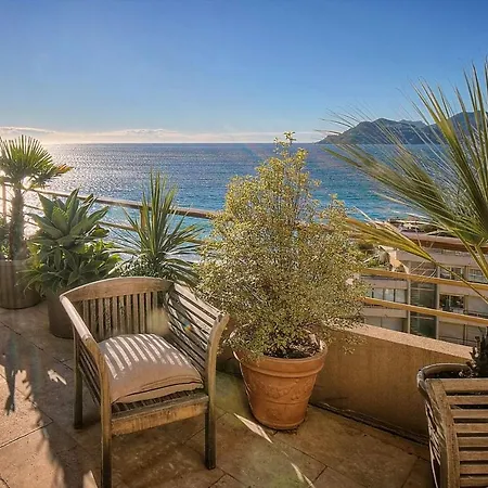 公寓 Immogroom - Panoramic Sea View - Terrace - 1 Min From The - Parking 戛纳